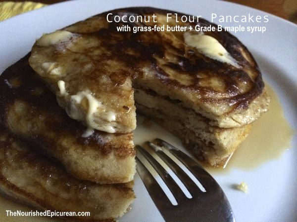 Cast-Iron Skillet Coconut Flour Pancakes