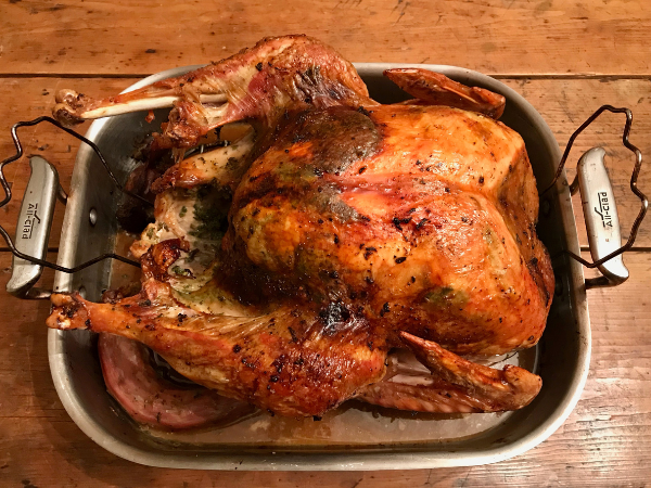 Herb-Rubbed Turkey with Jus