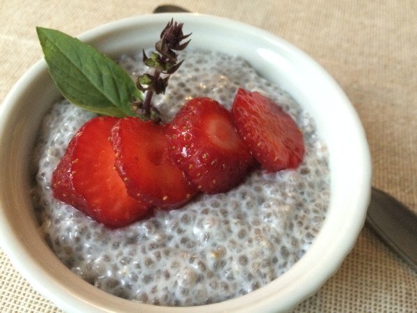 Chia Pudding with Raw Honey and Berries