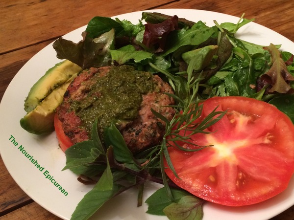 14-Lamb Burger w Tulsi Pesto