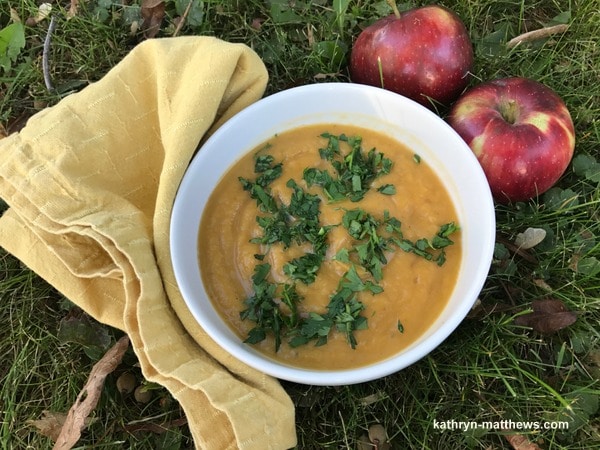 Carb-licious Comfort Food:  Apple Butternut Squash Soup