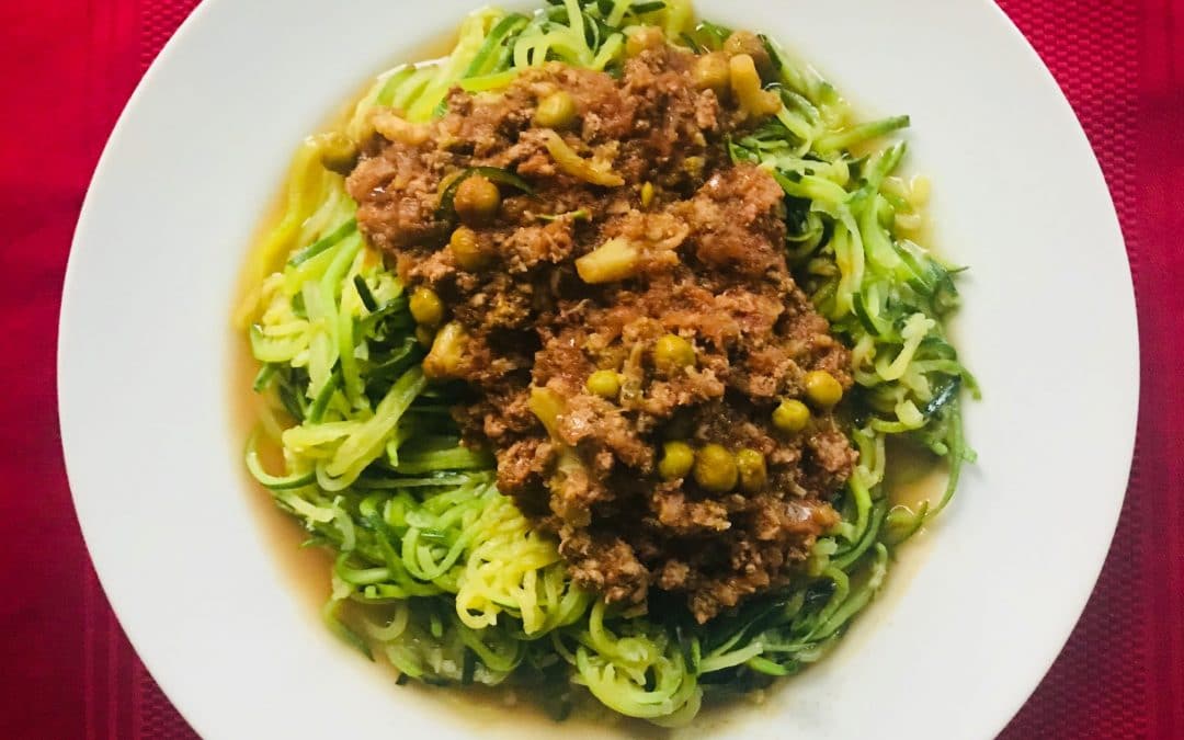 Spiced Ground Lamb & Veg Ragu with Zoodles