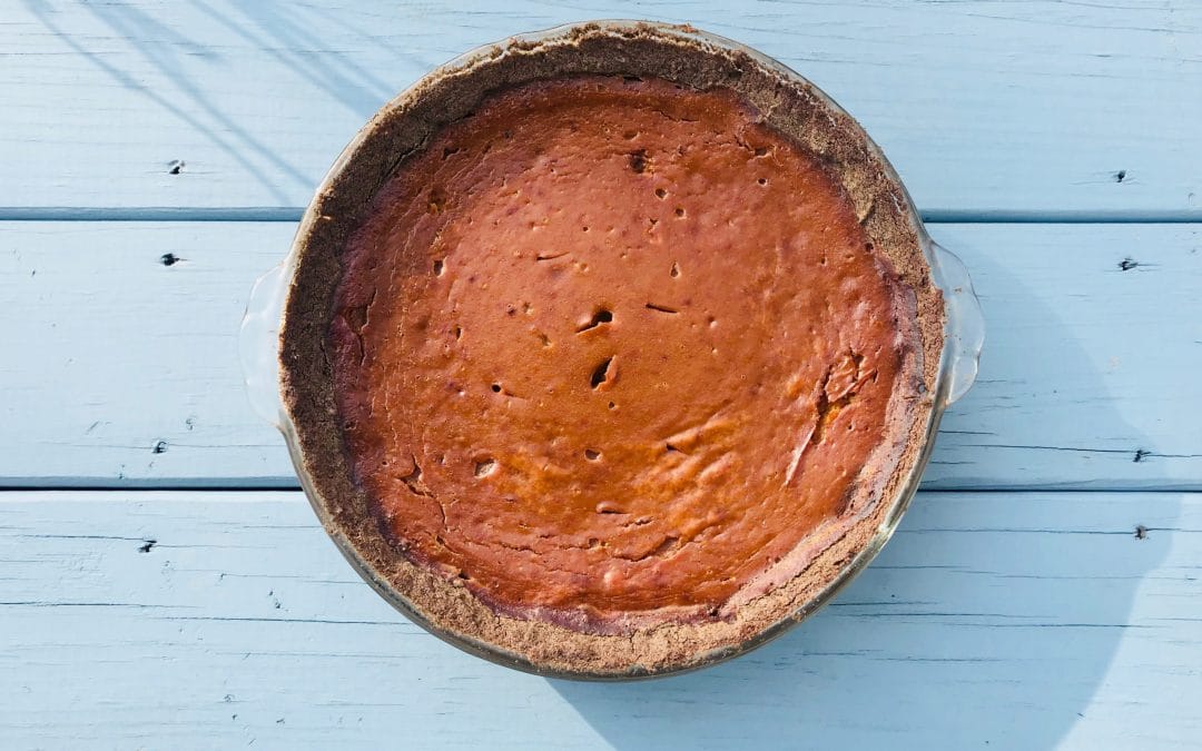 Boozy Pumpkin-Ginger Pie with Buckwheat Crust